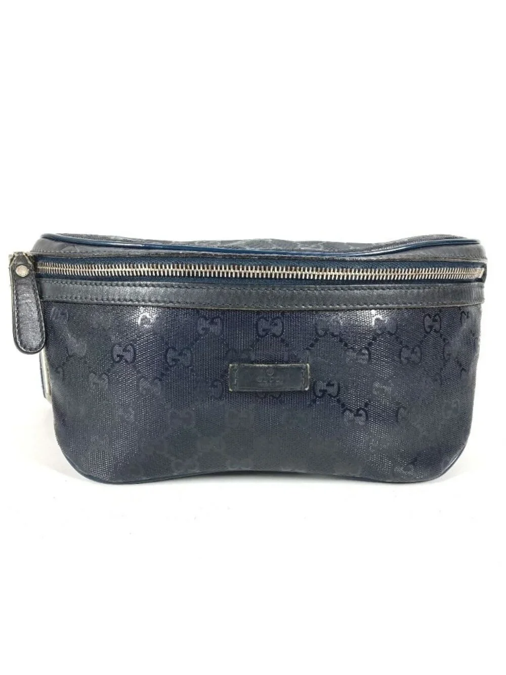 Gucci Waist Bag Logo GG Supreme Navy